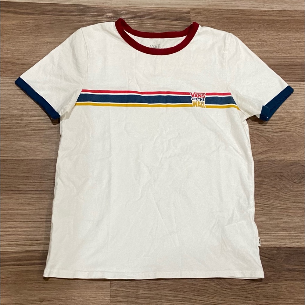 Vans white baby tee